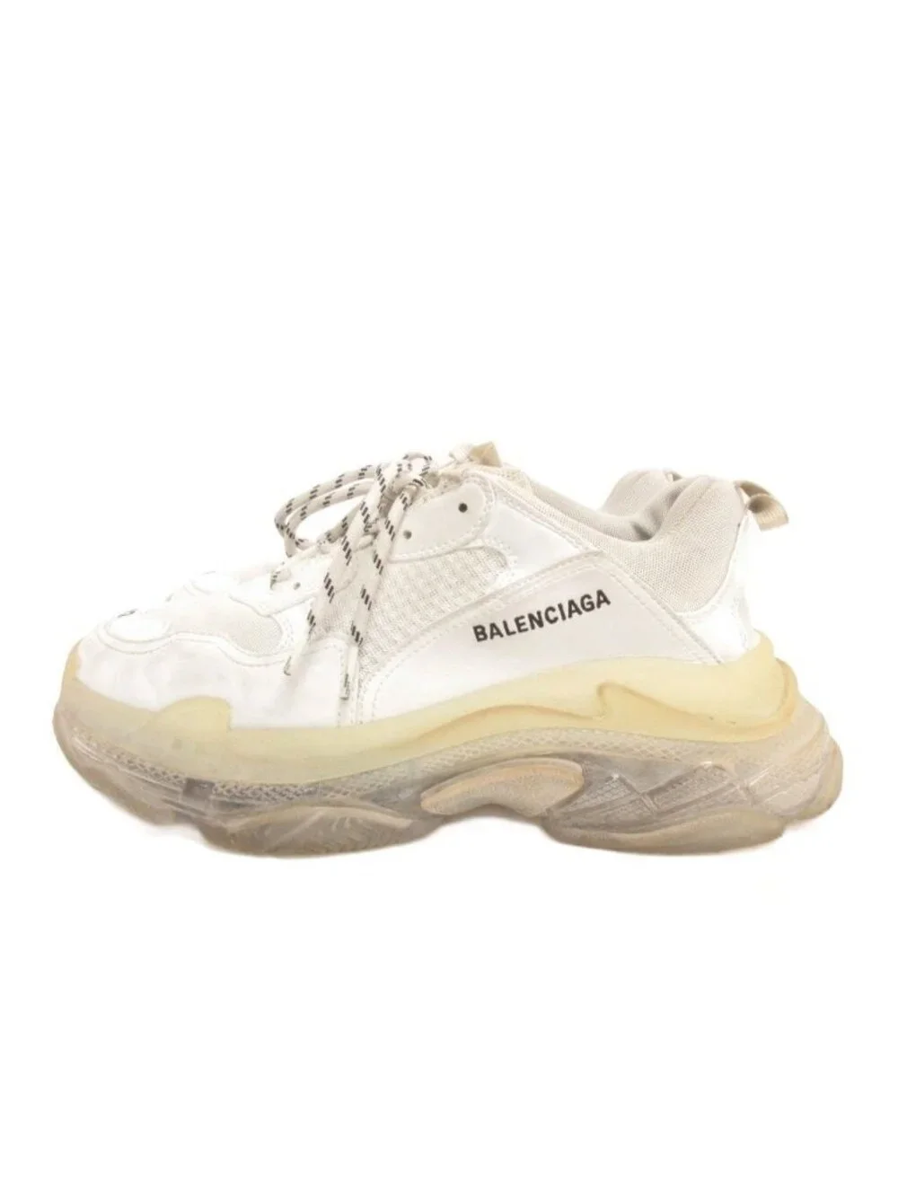 Balenciaga Triple S Sneakers Clear Sole White Uk8 Shoes